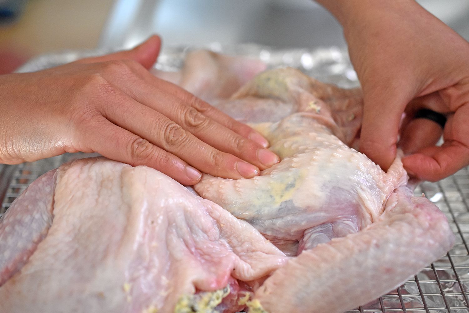 Spatcocked Chicken with Herb Butter by Michelle Tam http://nomnompaleo.com