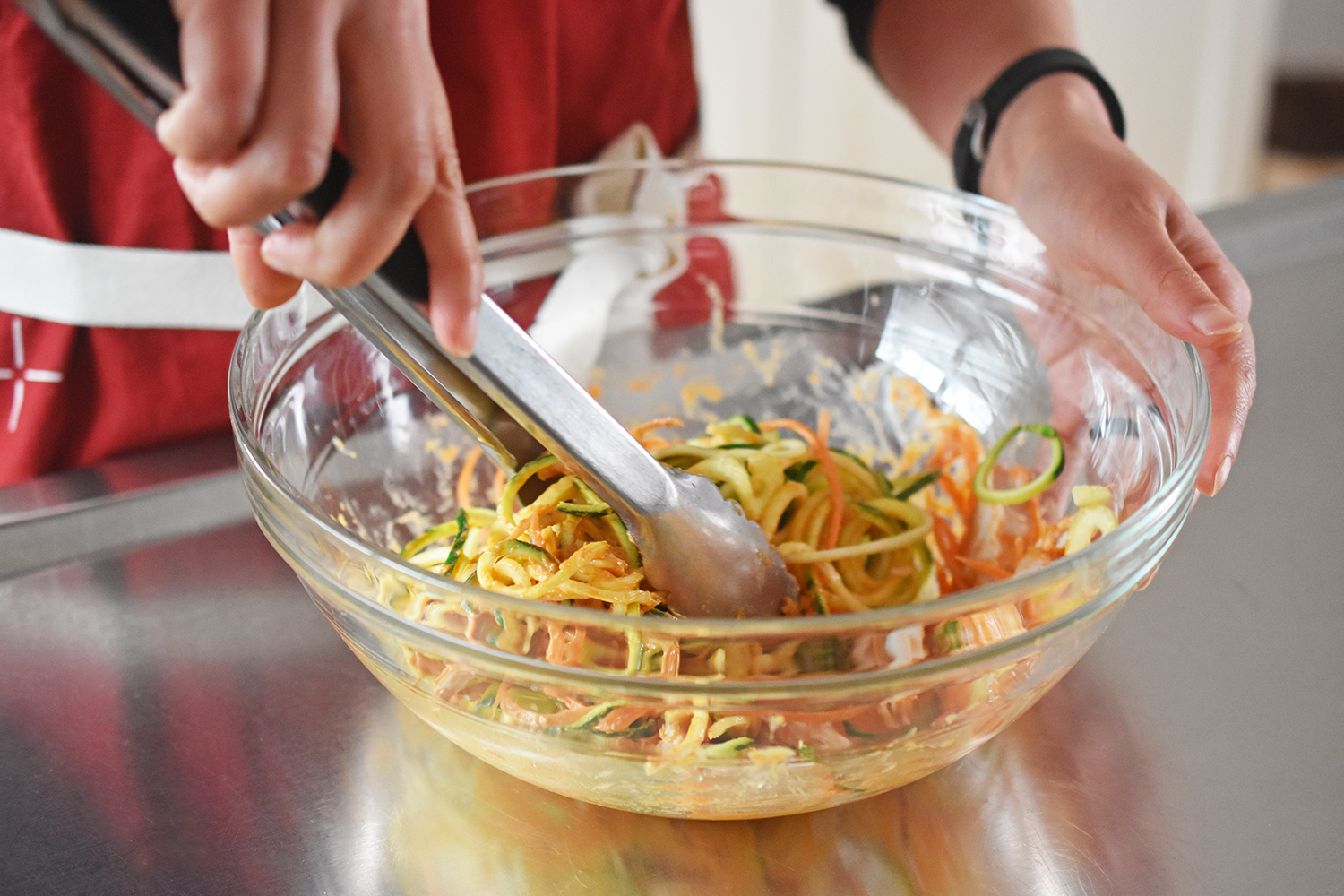 Spicy Thai Chicken Zoodle Salad by Michelle Tam http://nomnompaleo.com