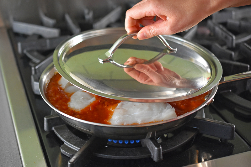 Poached Cod in Tomato Sauce by Michelle Tam http://nomnompaleo.com