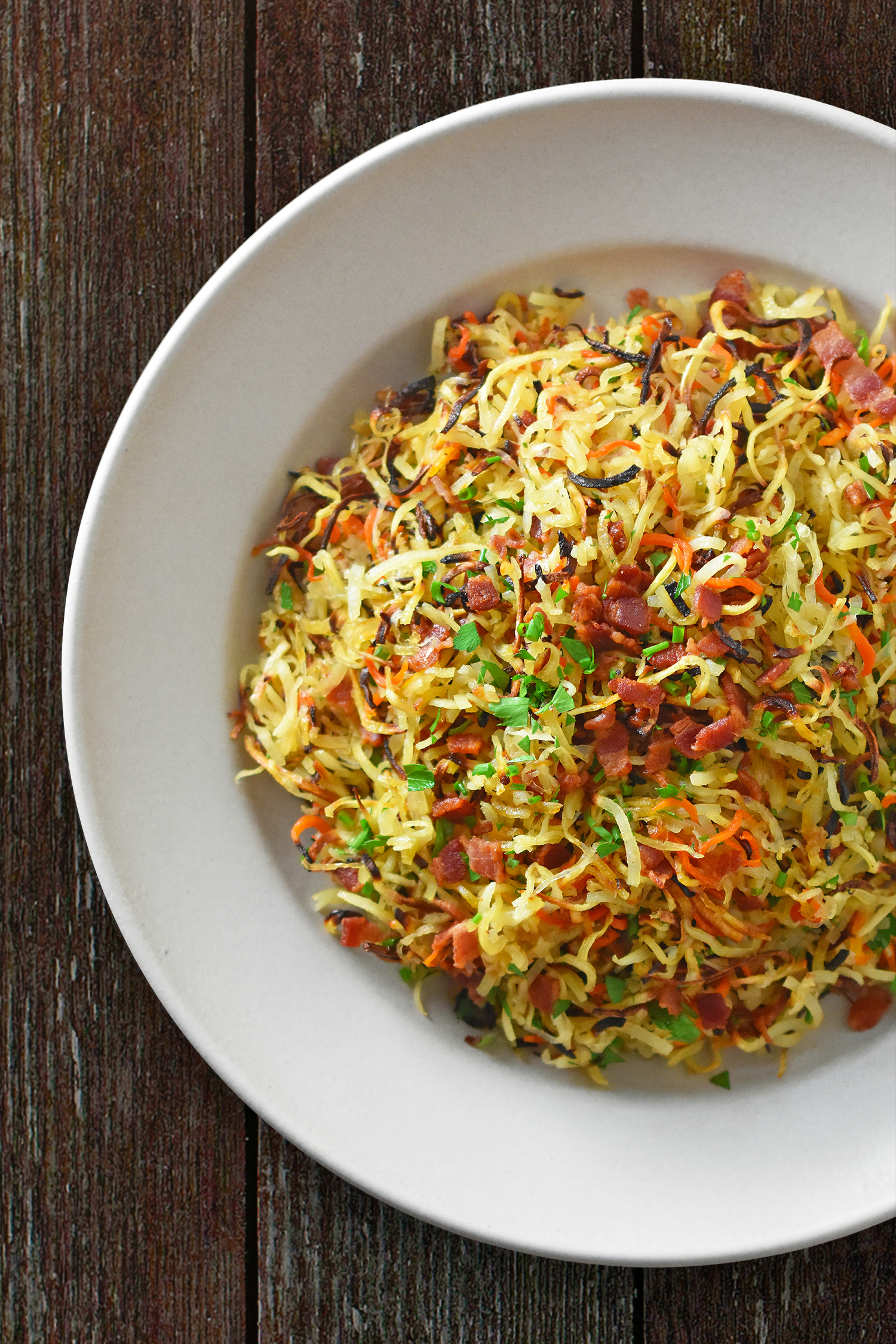 Crispy Swoodles with Bacon by Michelle Tam http://nomnompaleo.com