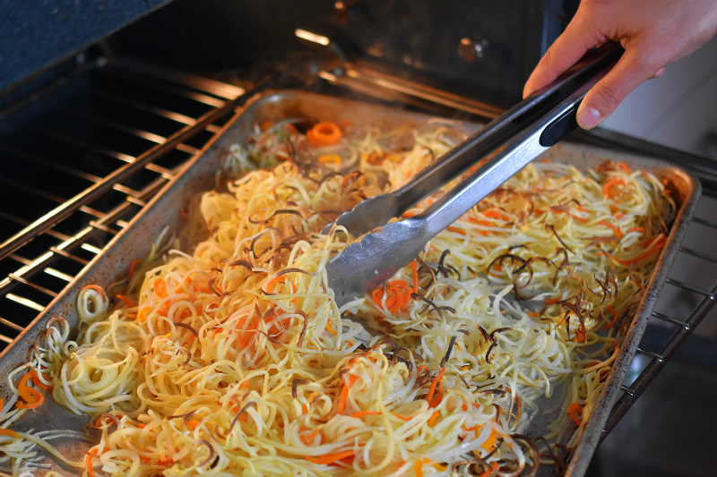 Crispy Swoodles with Bacon by Michelle Tam http://nomnompaleo.com